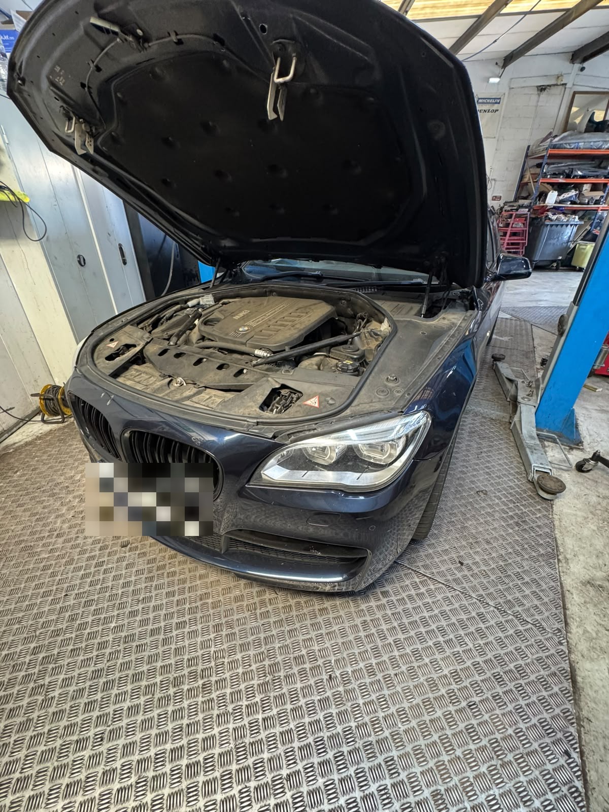 BMW engine bay work